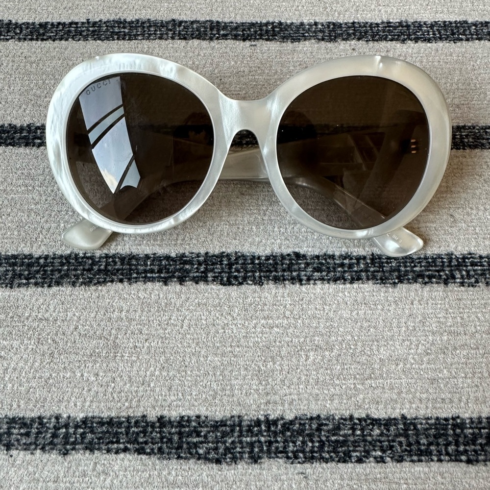 Gucci Pearly White Sunglasses